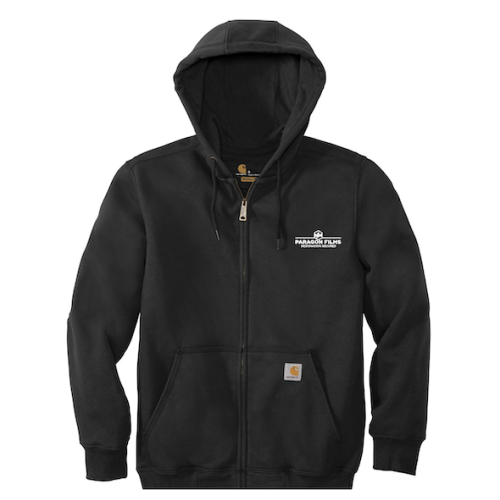 Carhartt Rain Defender Paxton Heavyweight Hooded Zip-Front Sweatshirt (Black)